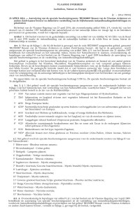 Aanwijzing SBZ Vlaamse Ardennen en bijbehorende IHD afbeelding