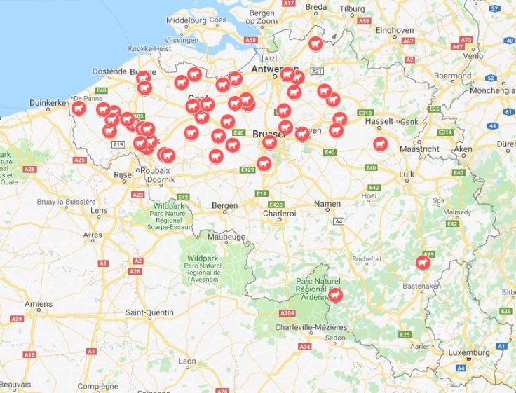 Kaartjes over het land